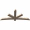 Ekena Millwork Alberta Smooth Timber Gable Bracket, Douglas Fir, 84"W x 38"H x 3 1/2"D x 5 1/2"F, 11/12 Pitch GBW084X38X0406ALB00SDF - alternate 2
